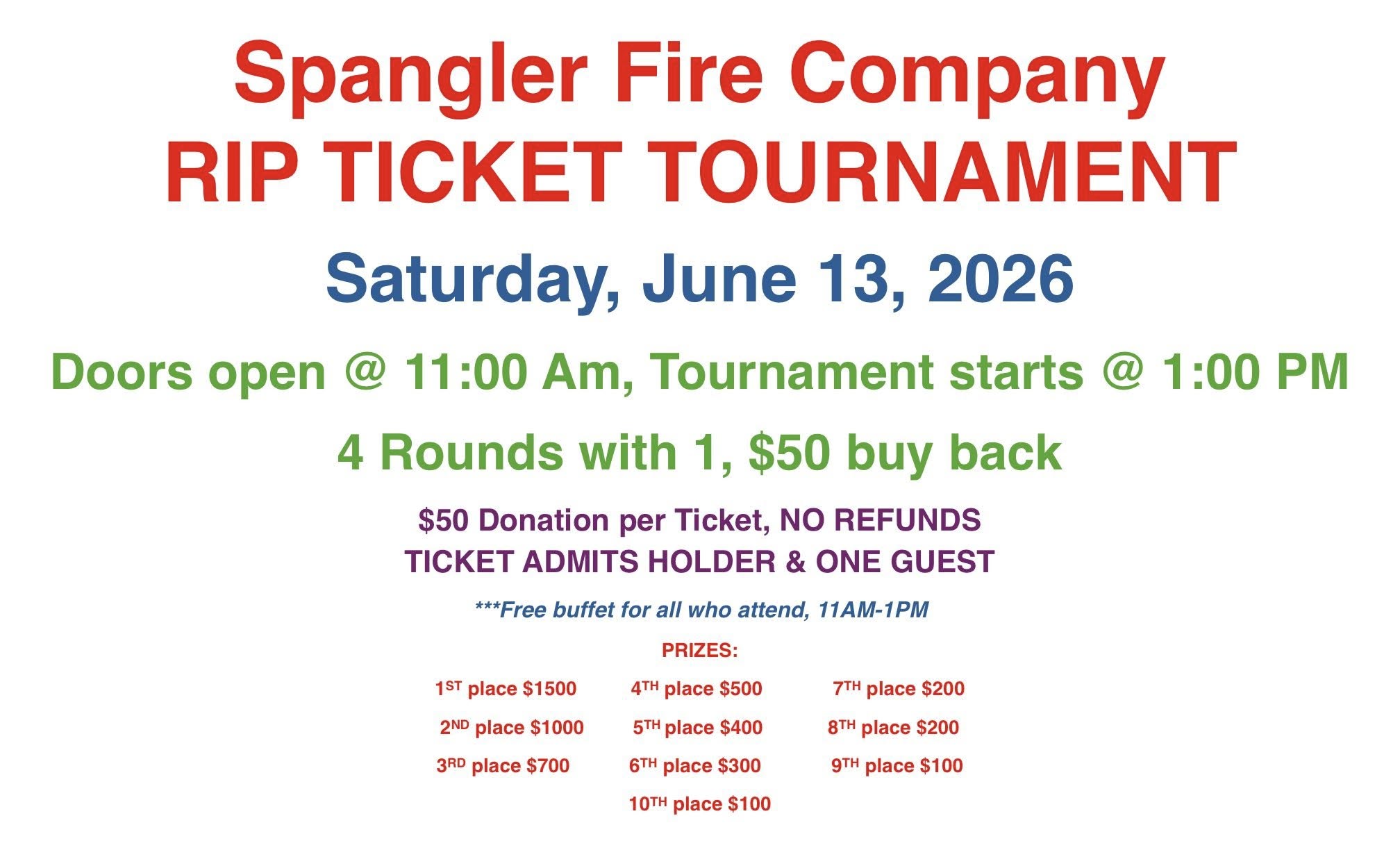 Rip Ticket Tournament